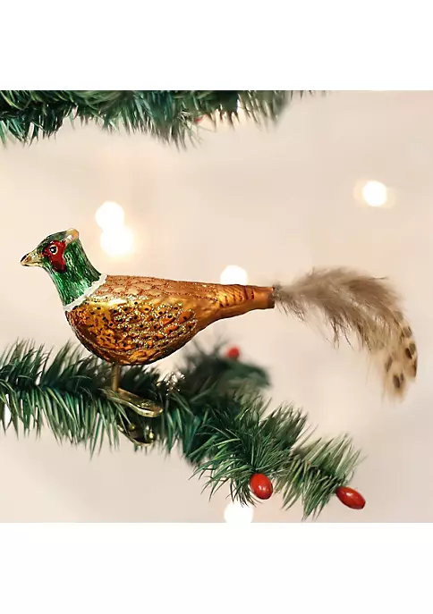 Budget ๐ Old World ๐ Christmas 18020 Glass Blown Pheasant Ornament ๐ 4 Budget ๐ Old World ๐ Christmas 18020 Glass Blown Pheasant Ornament ๐ - Image 2