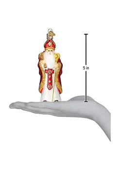 Flash Sale ⌛ Old World 🎅 Christmas Ornaments St. Nicholas Glass Blown Ornaments for 🎅 Christmas Tree 😍 -Old World Christmas Shop Belk 3483