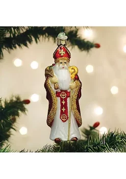 Flash Sale ⌛ Old World 🎅 Christmas Ornaments St. Nicholas Glass Blown Ornaments for 🎅 Christmas Tree 😍 -Old World Christmas Shop Belk 3484