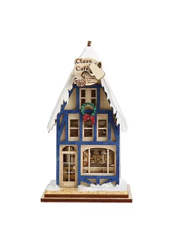 Coupon 🎉 Old World 🎄 Christmas Ginger Cottages (#80039) Reindeer Claus Caf?? Coffee Shop Wooden Ornament 🤩 -Old World Christmas Shop Belk 3489