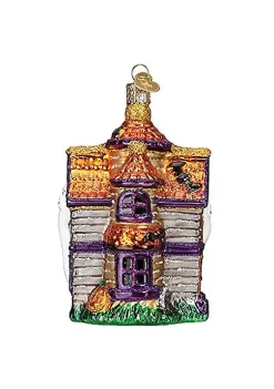 Outlet ❤️ Old World 🎄 Christmas Glass Blown Ornament Haunted House (#26038) ❤️ -Old World Christmas Shop Belk 3505