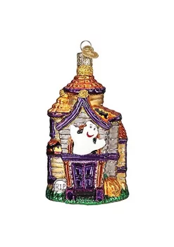 Outlet ❤️ Old World 🎄 Christmas Glass Blown Ornament Haunted House (#26038) ❤️ -Old World Christmas Shop Belk 3506