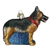 Discount 🤩 Old World 🎄 Christmas German Shepherd Glass Blown Ornament ✔️