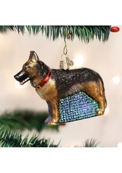 Discount 🤩 Old World 🎄 Christmas German Shepherd Glass Blown Ornament ✔️ -Old World Christmas Shop Belk 3523
