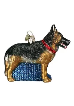 Discount 🤩 Old World 🎄 Christmas German Shepherd Glass Blown Ornament ✔️ -Old World Christmas Shop Belk 3524