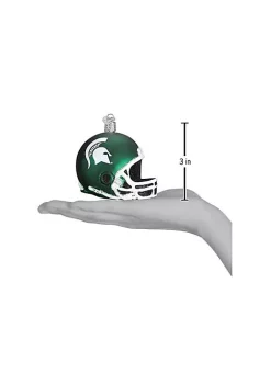 Coupon 🛒 Old World ❄ Christmas Glass Blown Ornament (#63817) Michigan State Helmet, 3" 🥰 -Old World Christmas Shop Belk 3532