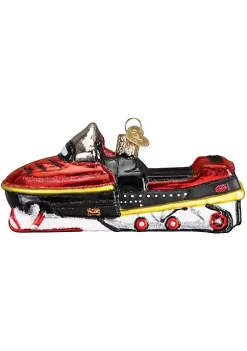 Coupon 👍 Old World ❄ Christmas Glass Blown Ornament, (#46074) Snowmobile, 4.75" 😉 -Old World Christmas Shop Belk 3544