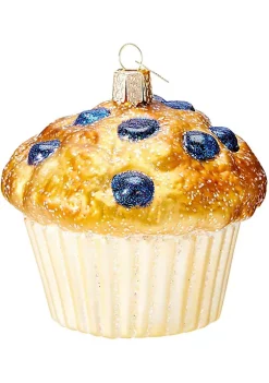 Buy 👏 Old World 🎅 Christmas Blueberry Muffin Glass Blown Ornament 🧨 -Old World Christmas Shop Belk 3566