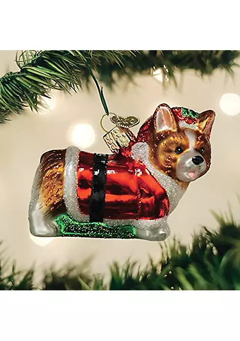 Brand new β Old World π Christmas Blown Glass Holly Hat Corgi π Christmas Tree Ornament π 4 Brand new β Old World π Christmas Blown Glass Holly Hat Corgi π Christmas Tree Ornament π - Image 2