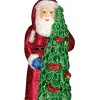 Coupon ⌛ Old World 🎁 Christmas 40196 Glass Blown Santa with Calling Birds Ornament 🤩 -Old World Christmas Shop Belk 3605