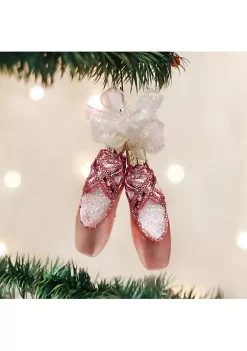 Promo 🥰 Old World 🎅 Christmas 32030 Glass Blown Ballet Slippers Ornament 👏 -Old World Christmas Shop Belk 3609