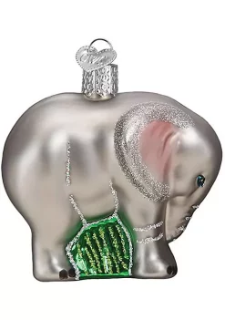 Promo ❤️ Old World 🎅 Christmas 12576 Glass Blown Baby Elephant Ornament ✨ -Old World Christmas Shop Belk 3612