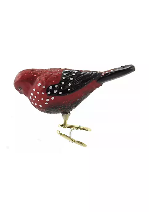 New 🥰 Old World 🔔 Christmas Old World (#18134) Strawberry Finch Clip-on Ornament, 3.5" 🛒 4 New 🥰 Old World 🔔 Christmas Old World (#18134) Strawberry Finch Clip-on Ornament, 3.5" 🛒 - Image 2