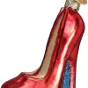 Coupon 🔥 Old World 🎁 Christmas 32266 Glass Blown Glamour 👠 Heels Ornament ✔️ -Old World Christmas Shop Belk 3636