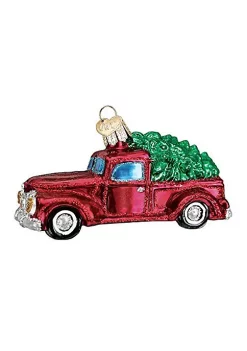 Cheap 👍 Old World 🎄 Christmas Truck with Tree Glass Blown Ornament 🧨 -Old World Christmas Shop Belk 3650