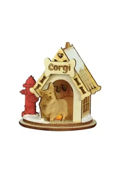 Wholesale 🧨 Old World 🔔 Christmas Ginger Cottages K9 🦮 Doghouse Corgi K9117 Ornament, Multi (#81016) 😉