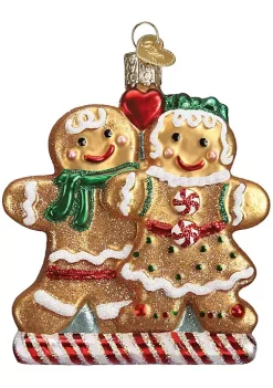 New ❤️ Old World 🎄 Christmas Glass Blown Ornament Gingerbread Friends (#322219) 🎉