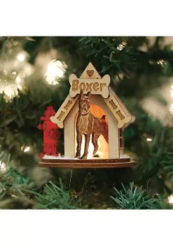 Discount 😀 Old World 🎁 Christmas Ginger Cottages K-9 🦮 Doghouse Boxer K9115 Ornament, Multi (#81014) ⌛ -Old World Christmas Shop Belk 3725