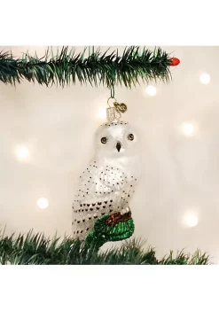 Budget ✔️ Old World 🎄 Christmas Glass Blown Ornaments Great White Owl (#16079) 🔔 -Old World Christmas Shop Belk 3745
