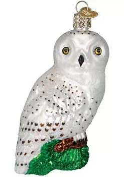 Budget ✔️ Old World 🎄 Christmas Glass Blown Ornaments Great White Owl (#16079) 🔔 -Old World Christmas Shop Belk 3748