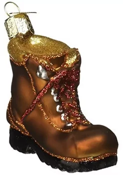 Best Sale 💯 Old World 🎄 Christmas Hiking Boot Glass Blown Ornament 💯 -Old World Christmas Shop Belk 3781