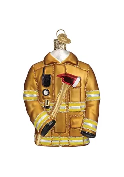 Best Pirce 😍 Old World 🔔 Christmas (#32462) Firefighter's 🧥 Coat Glassblown Ornament 😀 -Old World Christmas Shop Belk 379