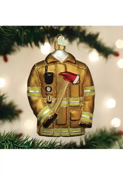 Best Pirce 😍 Old World 🔔 Christmas (#32462) Firefighter's 🧥 Coat Glassblown Ornament 😀 -Old World Christmas Shop Belk 381