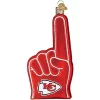 Outlet ⌛ Old World 🎄 Christmas Kansas City Chiefs Foam Finger Ornament For 🎄 Christmas Tree ✨ -Old World Christmas Shop Belk 390