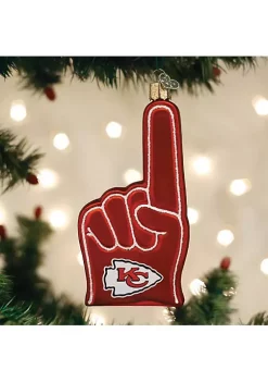 Outlet ⌛ Old World 🎄 Christmas Kansas City Chiefs Foam Finger Ornament For 🎄 Christmas Tree ✨ -Old World Christmas Shop Belk 391