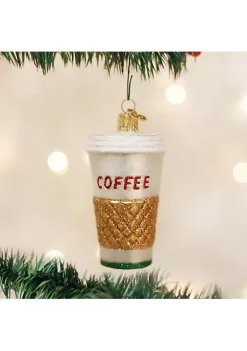 Outlet 🤩 Old World 🎁 Christmas 32171 Glass Blown Coffee To Go Ornament 😀 -Old World Christmas Shop Belk 4015