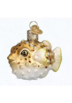 New β€οΈ Old World π Christmas 12495 Glass Blown Pufferfish Ornament For π Christmas Tree β