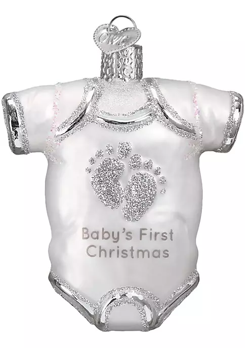 Buy β Old World π Christmas Glass Blown Ornament White Baby One Piece (#32340) π― 3 Buy β Old World π Christmas Glass Blown Ornament White Baby One Piece (#32340) π―