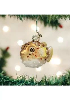 New ❤️ Old World 🎄 Christmas 12495 Glass Blown Pufferfish Ornament For 🎄 Christmas Tree ⭐ -Old World Christmas Shop Belk 406
