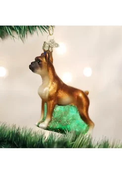 New 🛒 Old World 🎅 Christmas Old World Boxer 🎅 Christmas Ornament ⌛ -Old World Christmas Shop Belk 4064
