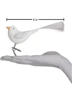 Hot Sale 💯 Old World 🎄 Christmas Glass Blown Ornament, (#18112) Sparkling Snowbird 🌟 -Old World Christmas Shop Belk 4073