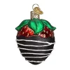 Buy 🔔 Old World 🎄 Christmas: Chocolate Dipped Strawberry Glass Blown Ornament 😍