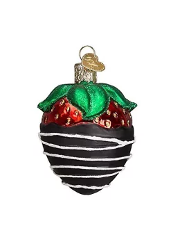 Buy 🔔 Old World 🎄 Christmas: Chocolate Dipped Strawberry Glass Blown Ornament 😍 -Old World Christmas Shop Belk 4109