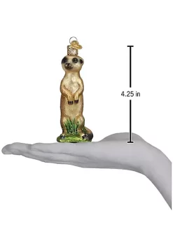 Brand new 🎁 Old World 🎄 Christmas 12577 Glass Blown Meerkat Ornament ⌛ -Old World Christmas Shop Belk 4127