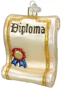 Flash Sale 👍 Old World 🎁 Christmas Teacher Gifts Blown Ornaments for 🎁 Christmas Tree Diploma Glass ❤️ -Old World Christmas Shop Belk 4132