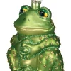 Best deal ✨ Old World 🎁 Christmas Glass Blown Ornament (#12221) Sitting Frog, 5" 😉