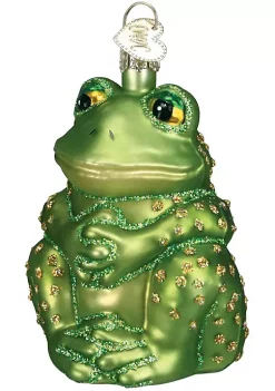 Best deal ✨ Old World 🎁 Christmas Glass Blown Ornament (#12221) Sitting Frog, 5" 😉