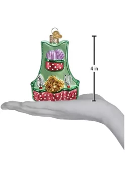 Wholesale 🔔 Old World 🎄 Christmas Glass Blown Tree Ornament, Gardening Apron 👏 -Old World Christmas Shop Belk 418