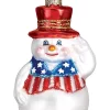 Buy 🔥 Old World ❄ Christmas Glass Blown Ornament (#24180) Patriotic Snowman, 3.5" ❤️ -Old World Christmas Shop Belk 4184