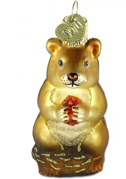 Cheapest โค๏ธ Old World ๐ Christmas Chipmunk Glass Blown Ornament ๐