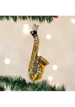 Cheapest 🛒 Old World ❄ Christmas 38025 Glass Blown Saxophone Ornament 🤩 -Old World Christmas Shop Belk 4211