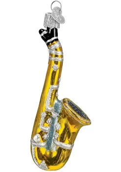 Cheapest 🛒 Old World ❄ Christmas 38025 Glass Blown Saxophone Ornament 🤩 -Old World Christmas Shop Belk 4212