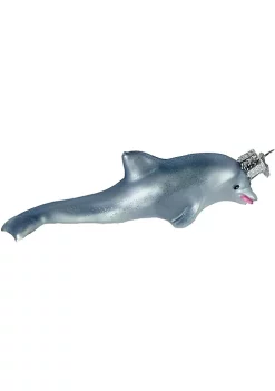 Promo 💯 Old World ❄ Christmas 12187 Glass Blown Playful Dolphin Ornament ❤️ -Old World Christmas Shop Belk 4258