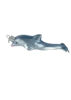 Promo 💯 Old World ❄ Christmas 12187 Glass Blown Playful Dolphin Ornament ❤️ -Old World Christmas Shop Belk 4259