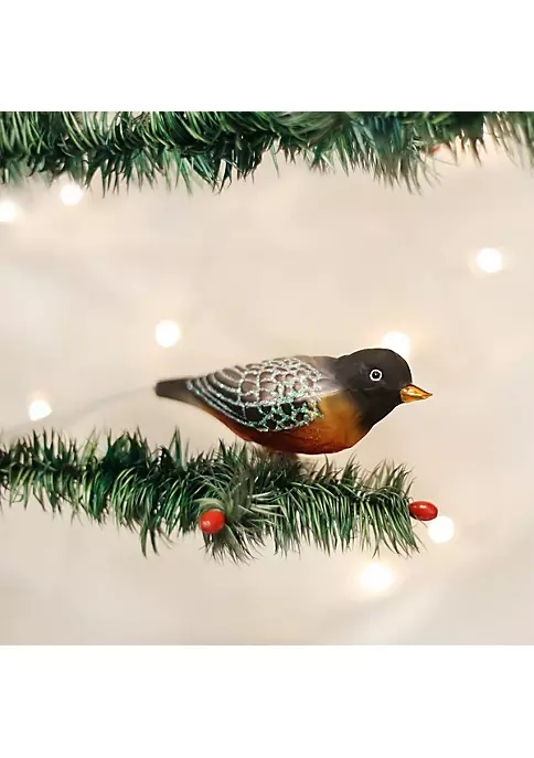 Deals ❤️ Old World 🎁 Christmas 18088 Glass Blown Robin Ornament ✔️ 4 Deals ❤️ Old World 🎁 Christmas 18088 Glass Blown Robin Ornament ✔️ - Image 2