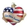Brand new 🌟 Old World ❄ Christmas Assortment Glass Blown Ornaments for ❄ Christmas Tree God Bless America Heart ⭐